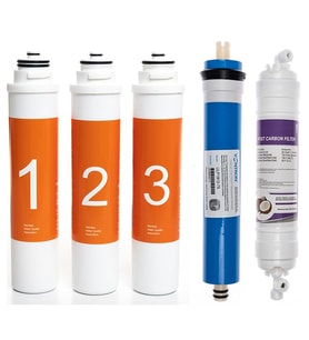 Sulook Waterlife Su Arıtma Cihazı Uyumlu Tak-Çevir 5'li Filtre Seti, Vontron Membranlı