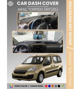 CITROEN BERLİNGO (2008-2017) Torpido Örtüsü Ön Göğüs Torpido Koruma Çatlamayı Engeller Tam Uyum