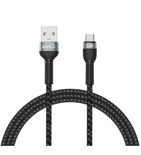 Zore Shira Serisi Micro USB Kablo 1m (Siyah)