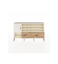 Arges Konsol 8 Raflı 2 Çekmeceli Tek Kapaklı  176x30x99 Aytaşı-Aytaşı/Çam