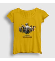 Presmono Kadın Sarı Team Pubg T-Shirt 30756tt (Sarı)