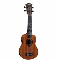 LAG GLU TKU10S Tiki Soprano Natural Ukulele