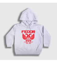 Presmono Unisex Çocuk Beyaz Emperor V2 Ufc Mma Fedor Emelianenko Kapüşonlu Sweatshirt 508328tt