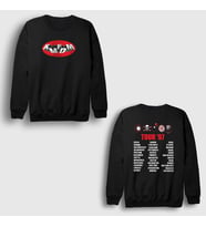Presmono Unisex Siyah Tour 97 Rock Kmfdm Sırt Baskılı Sweatshirt 540273tt