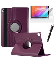 Huawei MatePad T10 / T10S Uyumlu Tablet Kılıfı Ekran Koruyucu Kalem Set (Mor)