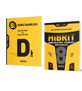 HIZ YAYINLARI 8. Sınıf Din Kültürü ve Ahlak Bilgisi Soru Bankası + Hibrit Soru Bankası (Konu Anlatım