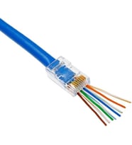 Rj45 Cat5/cat6 Yeni Nesil Konnektör-delikli Konnektör 100 Adet