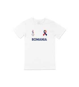 Paris 2024 Yaz Olimpiyatları Romanya Beyaz Tişört