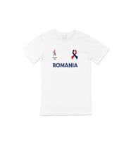 Paris 2024 Yaz Olimpiyatları Romanya Beyaz Tişört