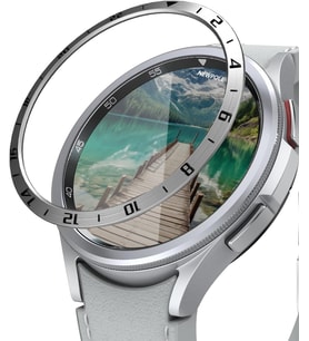 Lexroo Galaxy Watch 6 47mm için Çerçeve Darbeye DayanıklıÇizilme Karşıtı Çerçeve Samsung Galaxy