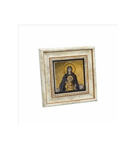 Ayasofya- Meryem Ve Isa Mozaiği Baskılı Taş Tablo 20x20