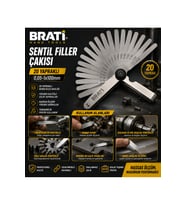 20 Yapraklı Sentil Filler Çakısı 0,05-1x100mm, Güçlü ve Hassas Kesim Araçsı