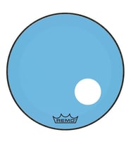 REMO P3-1320-CT-BUOH Powerstroke 3 Mavi Delikli Deri (20")  20 İnç Kick İçin Renkli Seçenek