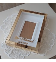 21x30 Cm Gold Pleksili Yeni Moda Tasarım Anı Çerçevesi! Ayna Çerçeve! HKMticaret