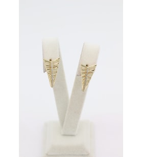 STİL İNCİSİ/XUPING JEWELRY ÜÇGEN ZİRKON TAŞLI KÜPE (Altın Rengi)