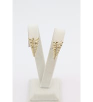STİL İNCİSİ/XUPING JEWELRY ÜÇGEN ZİRKON TAŞLI KÜPE (Altın Rengi)