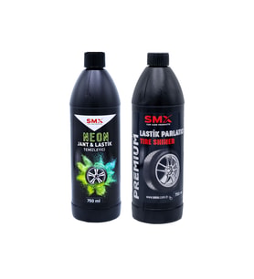 Neon Jant & Lastik Temizleyici 750 ml.+ Lastik Parlatıcı 750 ml+ Lastik Süngeri