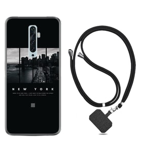 Oppo Reno 2Z 4 Lite 4 Pro 5 6 7 A31 Kılıf Boyun Askılı Silikon New York 1612