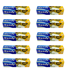 Handy Vakumsuz Şeffaf Giyisi Elbise Ceket Mont Askı Kılıfı Poşeti Torbası - 10 Adetlik 10 Kutu