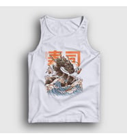 Presmono Unisex Beyaz Sushi Dragon Ejderha Atlet 354359tt (Beyaz)