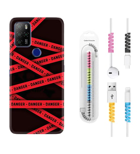 Omix X300 X500 X400 X600 X700 Kılıf Kablo Koruma Spiral Silikon Danger 1372