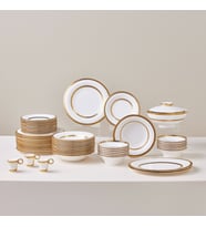 Karaca Royal Bone Victoria 55 Parça 12 Kişilik Yemek Takımı Gold