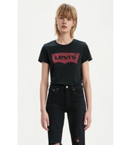 Levi's Kadın Housemark Beyaz  Tişört 17369-1310-1311 (Siyah)