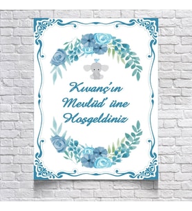 Fil Temalı Mevlüd Afişi  50x70 Cm