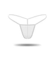 Mulvxley Ley02 Beyaz Transparan Tül String Tanga Tm0368 (Mulvix)