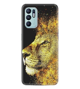 Oppo Reno 6 Kılıf Resimli Desenli Baskılı Silikon Leon 1323