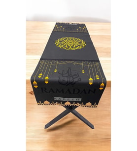 Ramazan Desenli Runner Ramadan Kareem İftar Sofralarına Runner