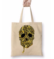 Caution Skull Bez Çanta Uzun Saplı
