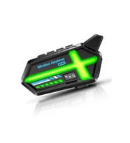 BT26 Motosiklet Kask Kulaklık Bluetooth RGB Işıklı 2 Eşleşme Özellikli 1000 Mah Intercom
