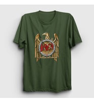 Presmono Unisex Haki Gold Eagle Slayer T-Shirt 111193tt (Haki)