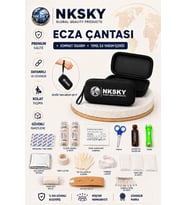 36 Parça İlk Yardım Çantası, Siyah EVA Çantalı İlk Yardım Seti, Bileğe Takılabilir Taşıma İpli Ecza Çantası