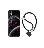 Tecno Spark 7 Pro Kılıf Resimli Desenli Silikon Boyun Askılı Dark World 1867