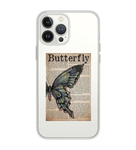Iphone 12 Pro Uyumlu Butterfly Tasarımlı Şeffaf Telefon Kılıfı