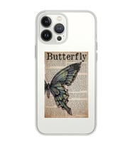 Iphone 12 Pro Uyumlu Butterfly Tasarımlı Şeffaf Telefon Kılıfı