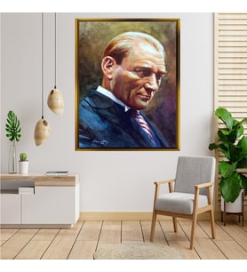 ÇERÇEVELİ ATATÜRK TABLO S679