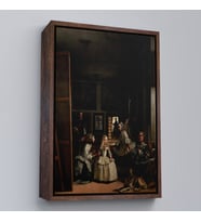 Çerçeveli Diego Velázquez - Nedimeler Tablosu - Las Meninas (Beyaz)