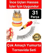 Premium 31 Parça Yumurta Tornavida Bits Uç Seti Telefon Tamir Saat Elektronik Farklı Metal Başlık