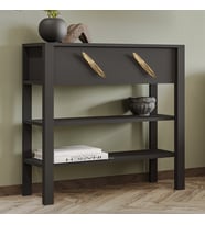 İnarch Dizayn Henric 90 cm Tek Kapaklı Modern Dresuar – Raflı Konsol & Antre Dolabı (Antrasit)
