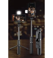 Led Işıklı Selfie Çubuğu Bluetooth Kumandalı Kablosuz Tripot Selfie Monopod Selfie Stick