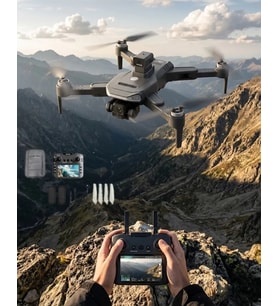 Katlanabilir GPS Destekli Akıllı Drone 4K Kamera Uzun Uçuş Süresi ve Engel Algılama Özellikli