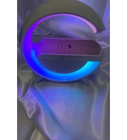 Masa Lambası Led Rgb Işık Kalosuz Şarj Hoporlör Radyo Büyük Boy
