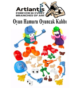 Oyun Hamuru Oyuncak Kalıbı 1 Paket Oyun Hamuru Aksesuarları Seti (Çok Renkli)
