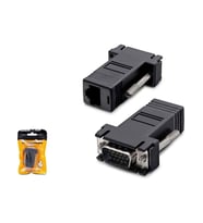 Hadron HDX1034(4292) Adaptör Çevirici VGA To Lan (Siyah)