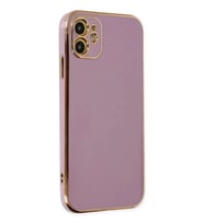 iPhone 12 Kılıf Volet Silikon - Mor