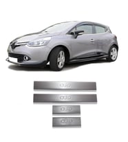 Renault Clio 4 HB Krom Kapı Eşiği Tk 4Prç Paslanmaz Çelik