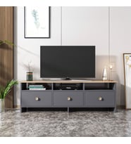TV Sehpası Ozan Antrasit Meşe 150 cm